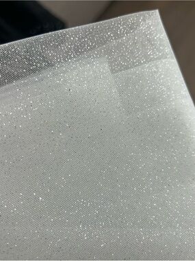 Sparkling Wedding White Tulle Fabric